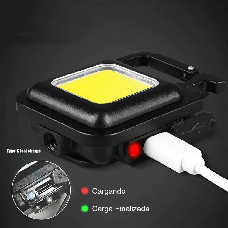 Mini Linterna Magnética Multifuncional con Imán