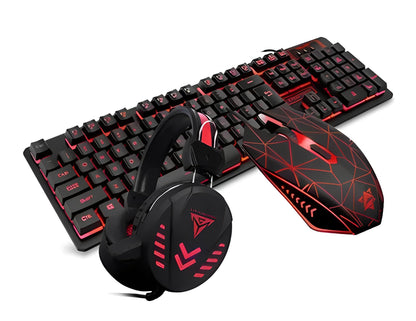 Combo Gamer Teclado + Mouse + Auriculares