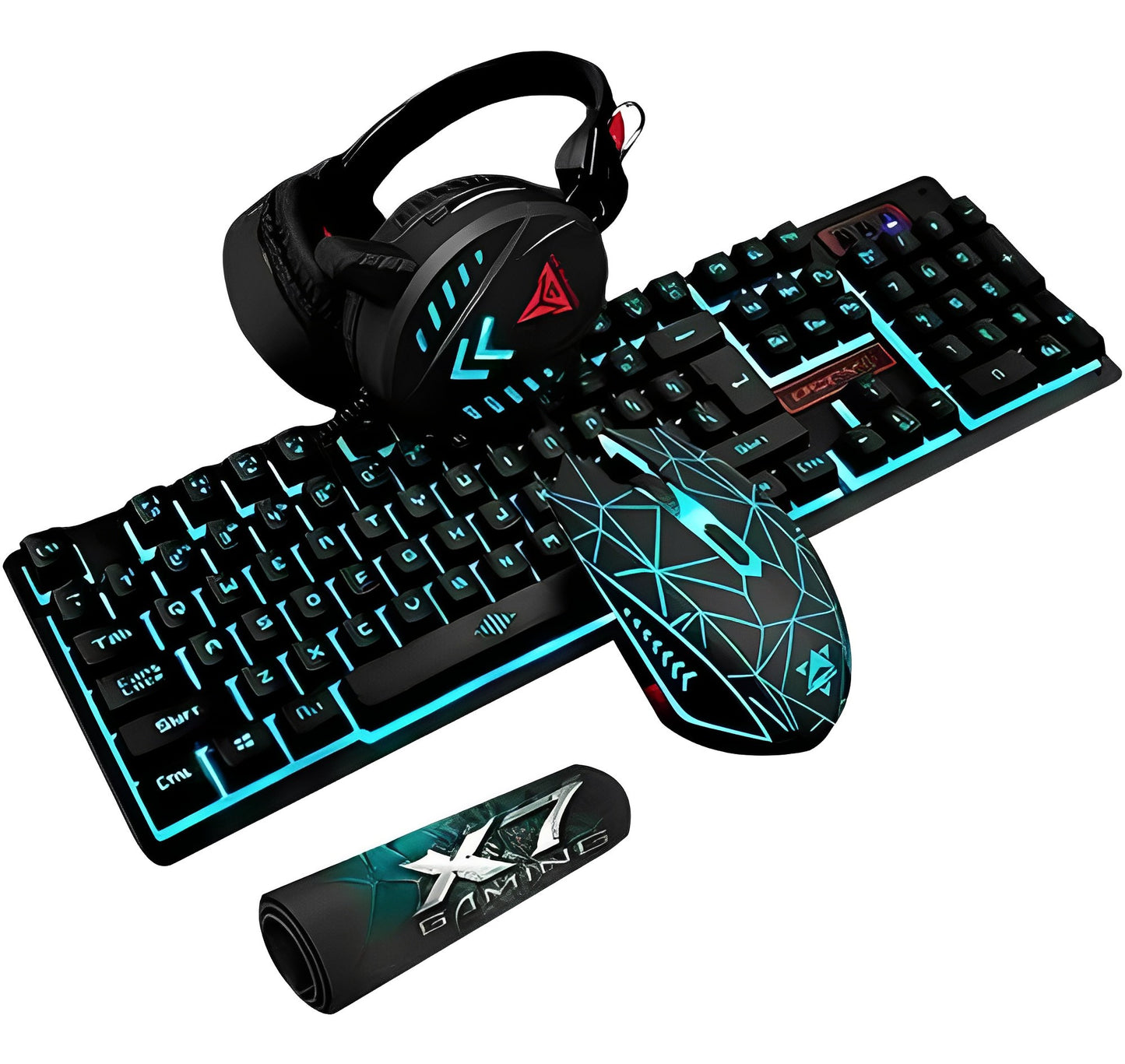 Combo Gamer Teclado + Mouse + Auriculares